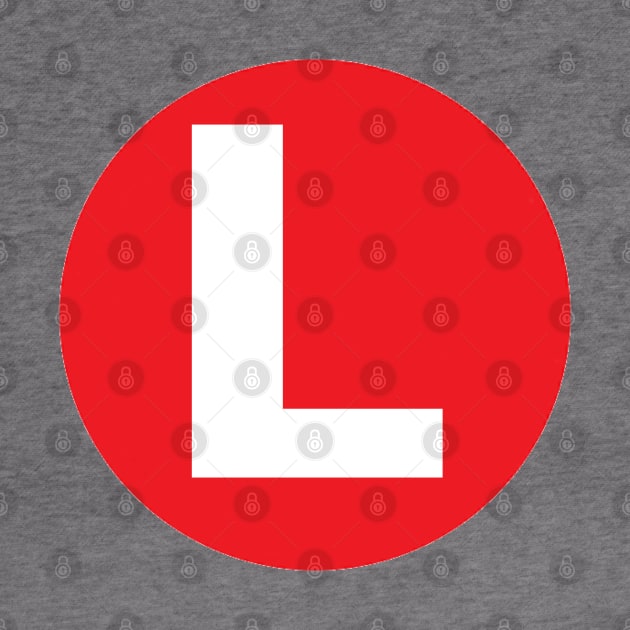 Letter L Big Red Dot Letters & Numbers by skycloudpics